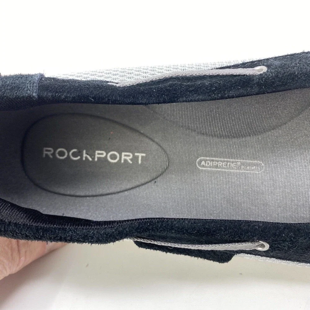 ROCKPORT‎ Women Size 9 Boat Shoes Moccasin Style Flats Leather Washable Navy